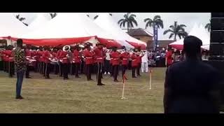 Ghana’s Anthem being displayed by GSTS regimental band [upl. by Newton]