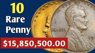 10 Most Valuable Coins To Look For  Rare Lincoln Penny Worth Million Dollars  US Coins Value [upl. by Etka184]