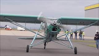 Fieseler Storch Fi 156 C3Trop DEKLU at KasselCalden Airport EDVK [upl. by Hoye712]