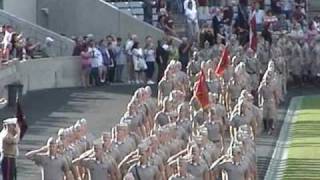 Fightin Texas Aggie Band and Cadet Parade First and Second Pass May 2010 Aggie War Hymn [upl. by Higginbotham]