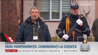 Eroii independenței căzuți în războiul de pe Nistru au fost comemorați la Coșnița [upl. by Ober744]