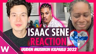 Isaac Sene – Kuuma jäbä REACTION Finland UMK 2022 [upl. by Ares]