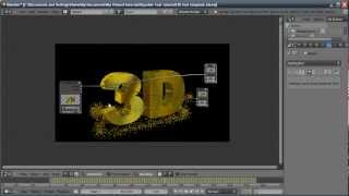 Blender Tutorial SparkleGlitter Text [upl. by Meridel]