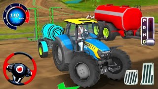 Tractor Driving Indian Tractor Driving Simulator Offroad Tractor Game  Android Gameplay [upl. by Acul]