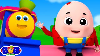 Humpty Dumpty amp More Nursery Rhymes for Kids BobTheTrain [upl. by Weatherby]