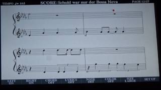 Schuld war nur der Bossa Nova Lyrics plus Noten Yamaha PSR S970 [upl. by Rosenberg]