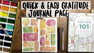 Quick amp Easy Gratitude Journal Pages  Tutorial [upl. by Evvy]