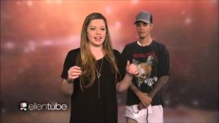 Justin Bieber at The Ellen Show take Surprises Superfans [upl. by Banks651]