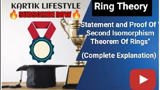 Statement and Proof Of quotSecond Isomorphism Theorem Of Ringsquot With Easy MethodWatch Now [upl. by Gravante849]