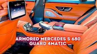 500k Bombproof S Class SEALED Interior  Oxygen 2022 Mercedes S Class Guard New Bullet Proof S680 [upl. by Houser]