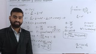 Procedure for application of Canonical Transformation  Harmonic Oscillator [upl. by Ymirej]