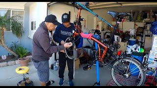 Swytch eBike Kit installation to a Brompton Superlight [upl. by Aneehc729]