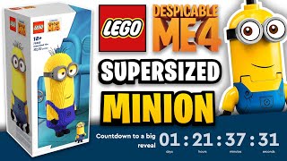 LEGO Despicable Me 4 Supersized Minion Set OFFICIALLY Revealed amp Countdown [upl. by Pamella]