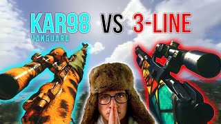 3LINE vs VANGUARD KAR98 which is BETTER New BEST Warzone sniper attachments amp FAST level up guide [upl. by Clovah]