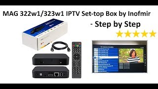 MAG 322w1322w1 IPTV Settop Box Setup [upl. by Outhe]