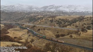 Tehachapi Live Train Cams at West Cable MP 357358 [upl. by Yenahc]