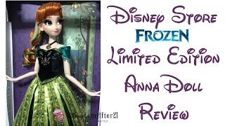 Limited Edition Coronation Anna Doll Review  Frozen  Disney Store [upl. by Nosreh664]