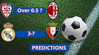 Football Predictions for Today 09112024  Serie A Predictions  Betting Predictions La Liga [upl. by Downes]