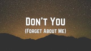 Simple Minds  Don’t You Forget About Me Lyrics [upl. by Goodkin]