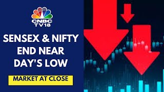 Market Ends Near Day’s Low Tracking Weak Global Cues Sensex Falls 553 Points Nifty Around 24205 [upl. by Enyallij]