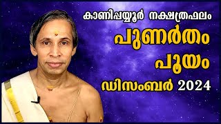 പുണർതംപൂയം ഡിസംബർ നക്ഷത്രഫലം 2024 PunarthamPooyam December  Kanippayyur Astrology [upl. by Neale]