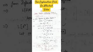 541000  Laplace transform of tn  Engineering Mathematics [upl. by Whipple]