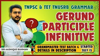 GERUND PARTICIPLE INFINITIVES GRAMMAR  GENERAL ENGLISH  100  SUCCESS [upl. by Heron]