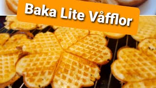 Baka lite vÃ¥fflor ğŸŒ¼ MjÃ¶lkfria Ã„ggfria amp GlutendfriağŸŒ¼ [upl. by Kcaj]