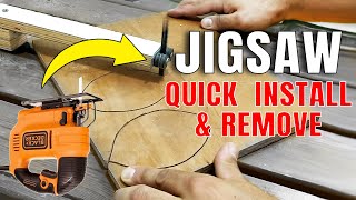 Portable Jigsaw Table with Blade Guide DIY  Quick InstallRemove  XDIY [upl. by Orrin]