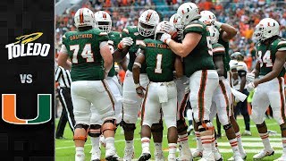 Toledo vs Miami Football Highlights 2017 [upl. by Ysdnyl584]