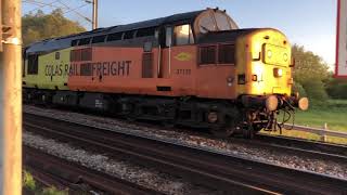 37175 tnt 37612 1Q90 1515 Derby R T C Network Rail Ferme Park Recp [upl. by Dhiren]