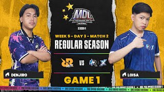 MDL PH S4  W5D3  RRQ VS RSGX  GAME 1 [upl. by Sidnac]