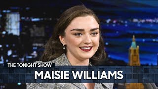 Maisie Williams on Rewatching Game of Thrones and Filming The New Look in Paris  The Tonight Show [upl. by Blaze576]