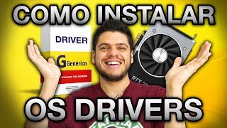 DRIVERS NO WINDOWS TUTORIAL INSTALAÇÃO Placa de vídeo e Placa mãe onde baixar e como configurar [upl. by Annelak]