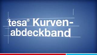 tesakrepp® Kurvenabdeckband 4319  Malerband zum Abkleben von Kurven und runden Formen [upl. by Heyra326]