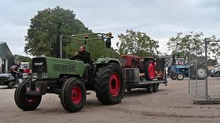 Tractor parade after Historic Tractor Show Panningen 2023 on Sunday organized by HMT KLEP [upl. by Selestina]