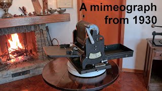 Old mimeograph SADA 15 Around 1930 amp a little history of mimeographs Video N° 23 [upl. by Grosvenor]