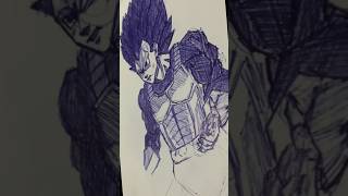 Dragon balls characters drawing goku ssj3 vegeta ultra ego vegetadragonballdrawing dragonballart [upl. by Richlad]