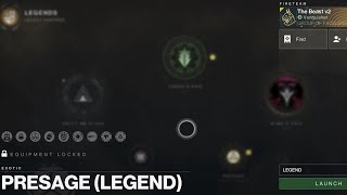 Solo Legend Presage  Destiny 2  Solar Titan  Season of the Wish  Into the Light  Polaris Lance [upl. by Nyrahs]