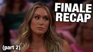 A WILD Finale  The Bachelorette FINALE Part 2 RECAP Gabby amp Rachels Season [upl. by Carper]