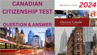 Canadian Citizenship Test 2024  Exam Practice Questions  MCQ  Test Preparation Questions [upl. by Nuzzi]