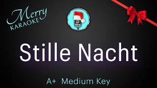 Stille Nacht A Medium Key Christmas Karaoke [upl. by Shore]