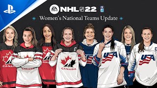 NHL 22  IIHF Womens Hockey Update  PS5 PS4 [upl. by Swithin]