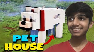 Building A Dog house In Minecraft [upl. by Ignatzia]