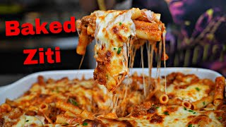 The Best and Easiest Baked Ziti  Homemade Pasta Sauce [upl. by Loram]