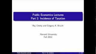 Topic 2 Tax Incidence Part 1  Economics 2450A Public Economics [upl. by Anecusa866]