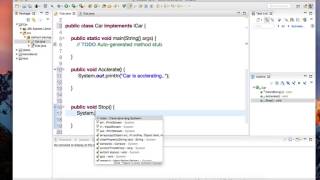 Java Interfaces Tutorial create implement and extend [upl. by Horwitz]