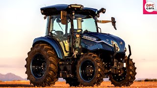 New Holland T4 Electric Self Driving Autonomous Tractor [upl. by Dahlstrom491]