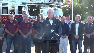 Governor Murphy Holds Tropical Storm Ida Press Conference [upl. by Kcirtemed]