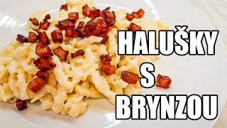 HALUĹ KY S BRYNZOU A ORAVSKOU SLANINOU BRYNZOVĂ‰ HALUĹ KY JEDNODUCHĂť RECEPT RYCHLĂ‰ JĂŤDLO RECEPTY [upl. by Ania]